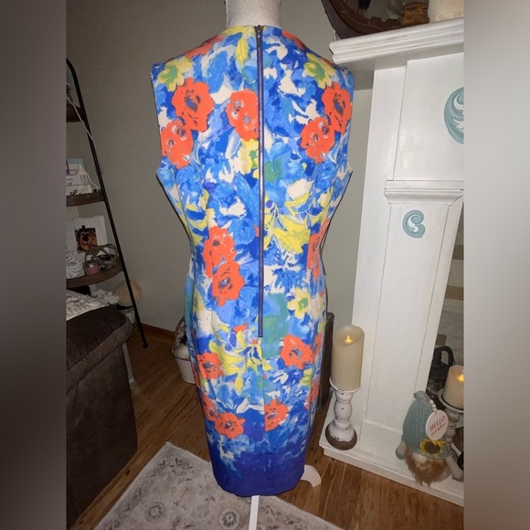 Cenia New York classic sheath sleeveless dress. size 12 EUC - Picture 4 of 8